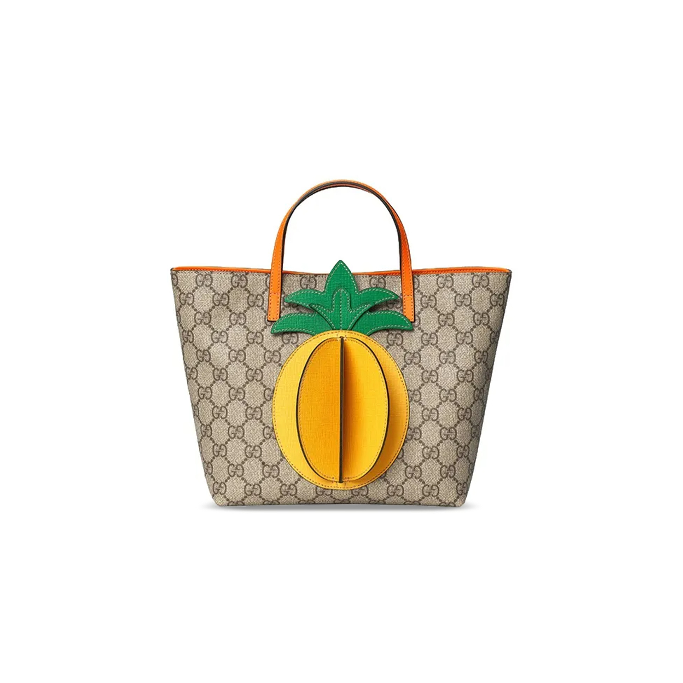 GUCCI GG SUPREME MONOGRAM KIDS PINEAPPLE TOTE 580840 (21*20*10cm)
